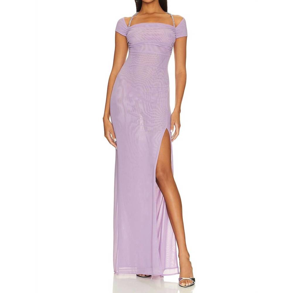 NEW KHANUM'S khine gown in purple magic